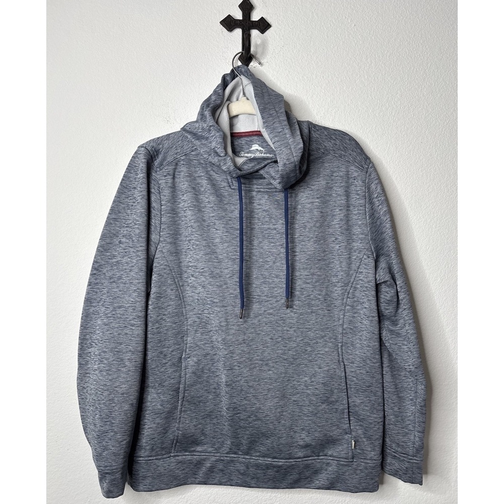 Tommy Bahama Long Sleeve Pullover Drawstring Hoodie Pockets Mens Size Medium